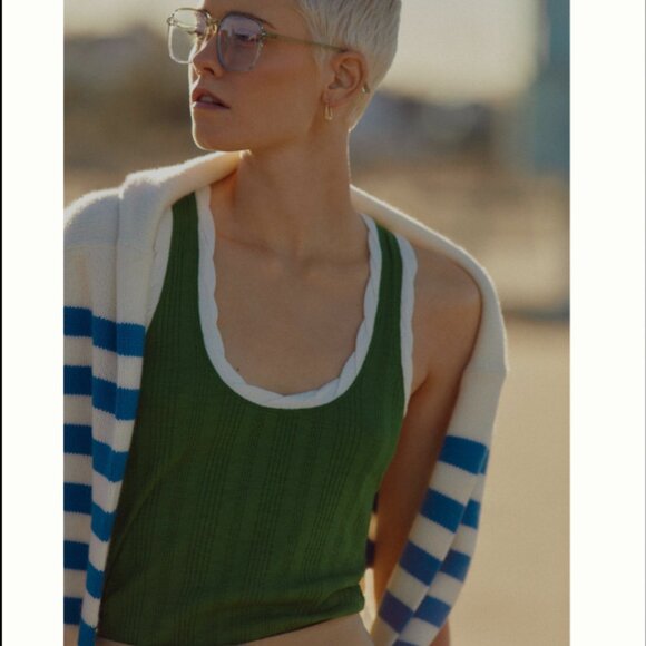 Brand New Pilcro Ribbed Racerback Tank - Picture 5 of 9